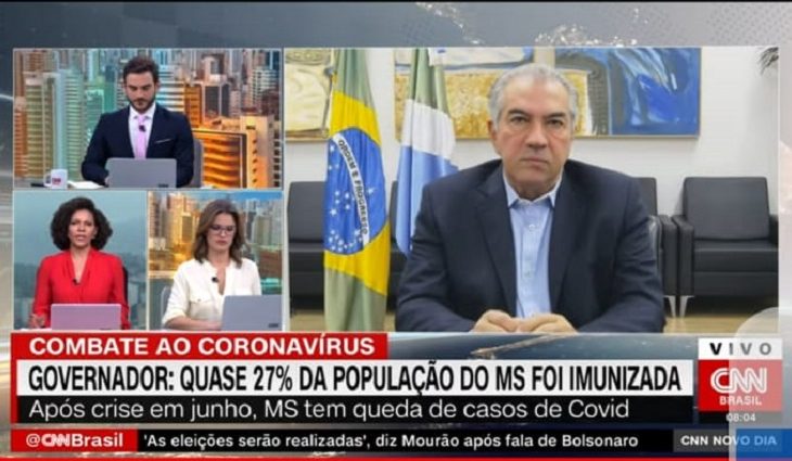 Retomada MS e prevenção às queimadas foram tema em entrevista do governador à CNN
