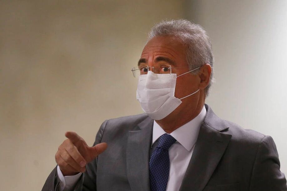 O relator da Comissão Parlamentar de Inquérito (CPI) da Covid, Renan Calheiros (MDB-AL),
