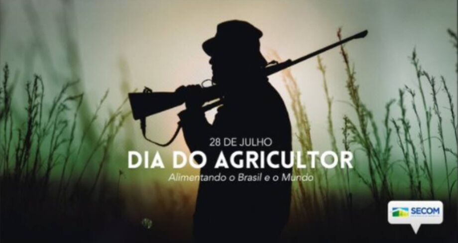 Secom usa imagem de homem com rifle para homenagear agricultores