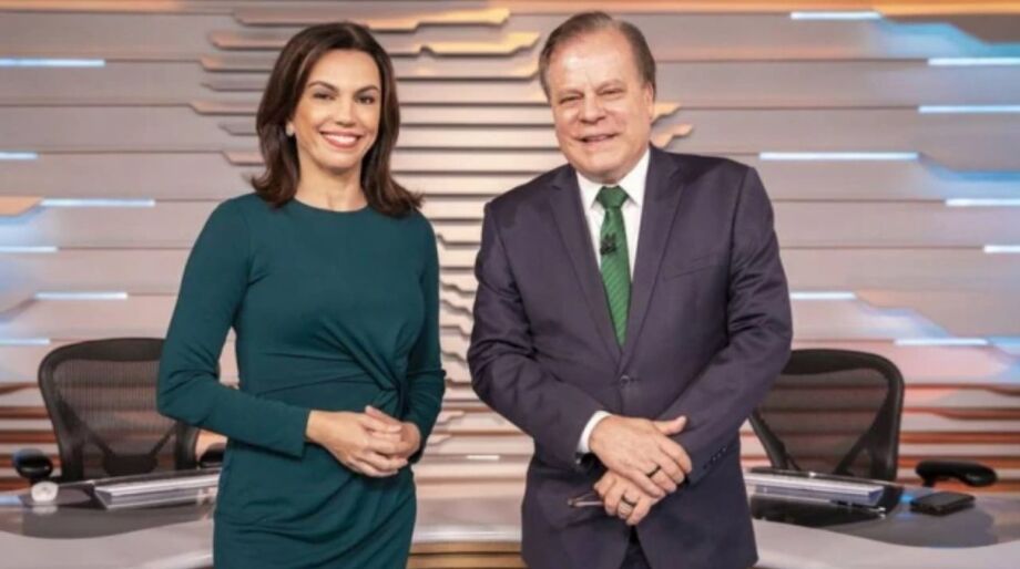 Ana Paula Araujo e Chico Pinheiro no 'Bom Dia Brasil'