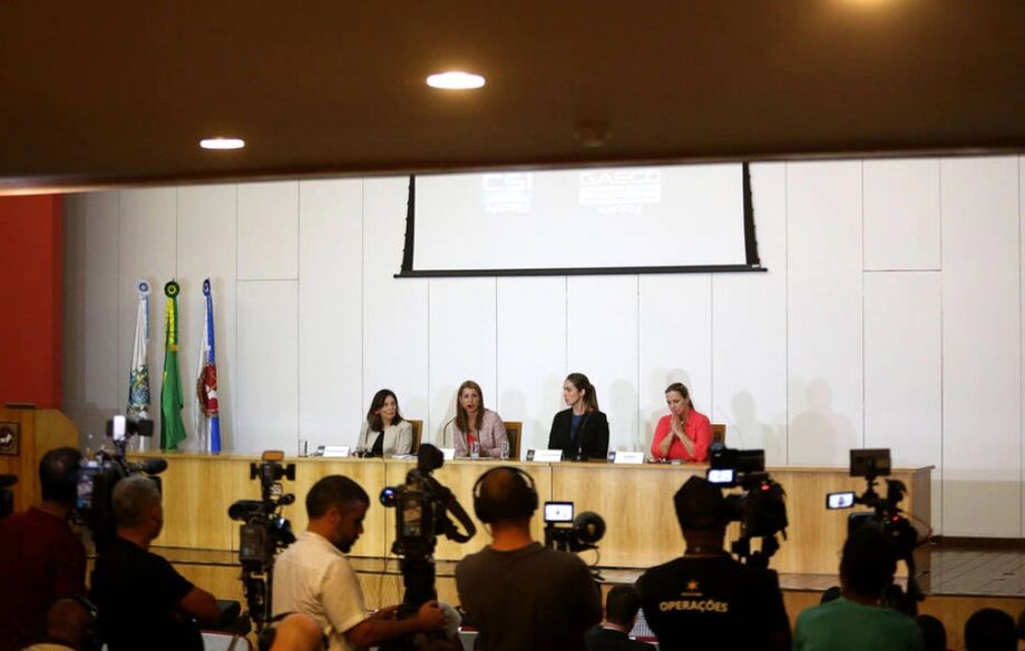 As promotoras Simone e Letícia (ao centro da imagem) assumiram o caso em setembro de 2018, seis meses após o assassinato