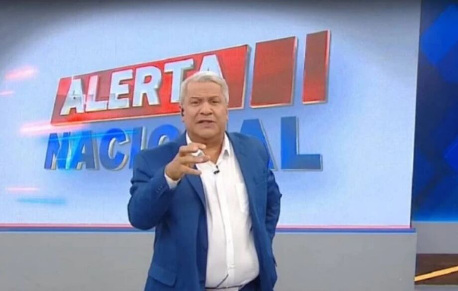 Sikêra Jr. durante o programa 'Alerta Nacional', na sexta-feira, 25