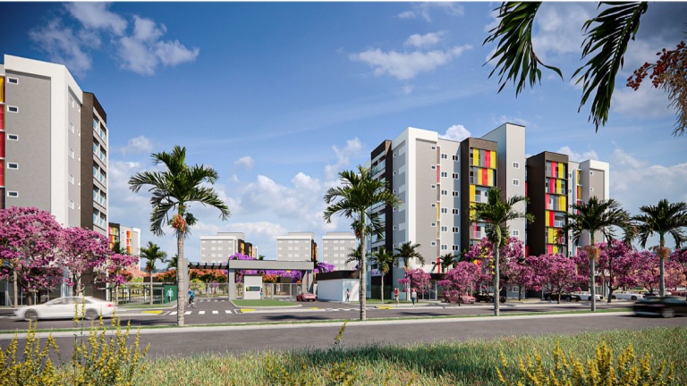 Os apartamentos integram o Reviva Mais Campo Grande Habitação, com recursos oriundos do Programa Casa Verde e Amarela, do Governo Federal