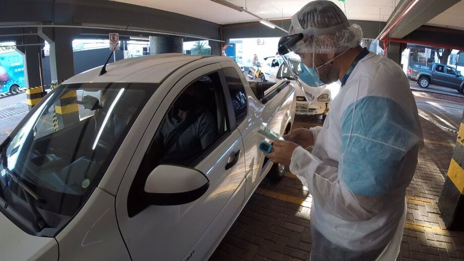 Serviço de testagem gratuita para a população