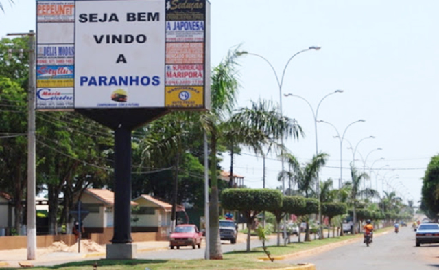 Entrada da cidade de Paranhos