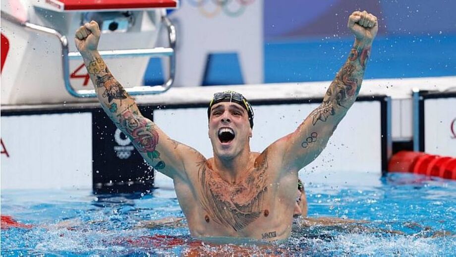 Bruno Fratus fatura o bronze nos 50m livre em prova com quebra de recorde olímpico de Cielo