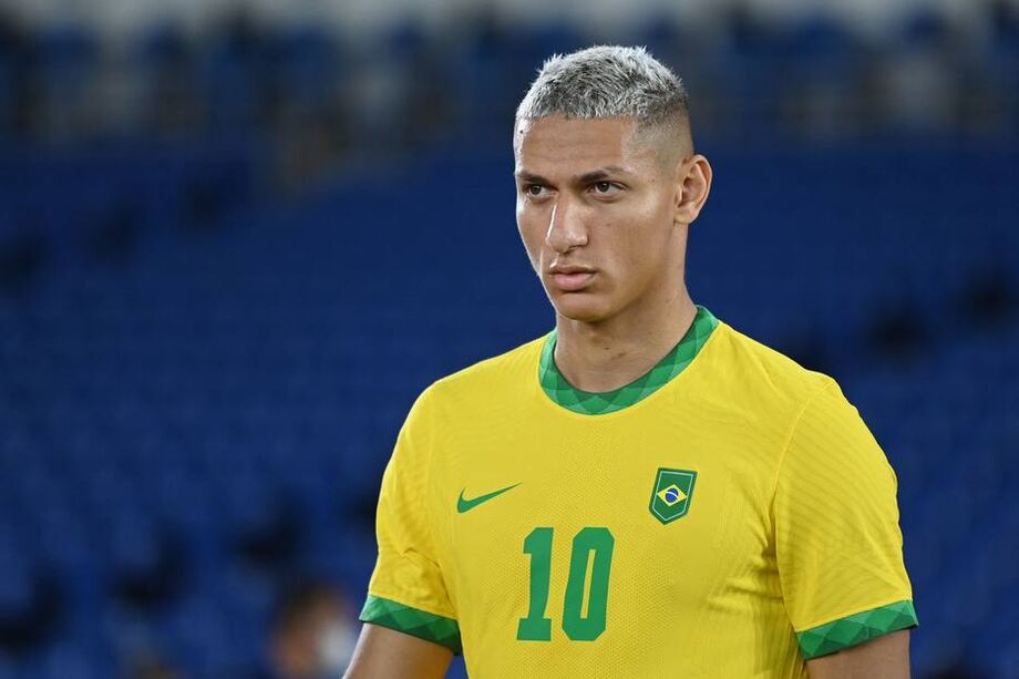 Richarlison conquistou ouro com a seleção brasileira na Olimpíada de Tóquio