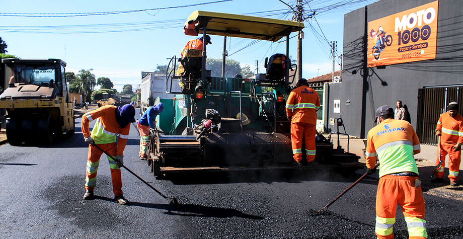Vias em obras de Campo Grande