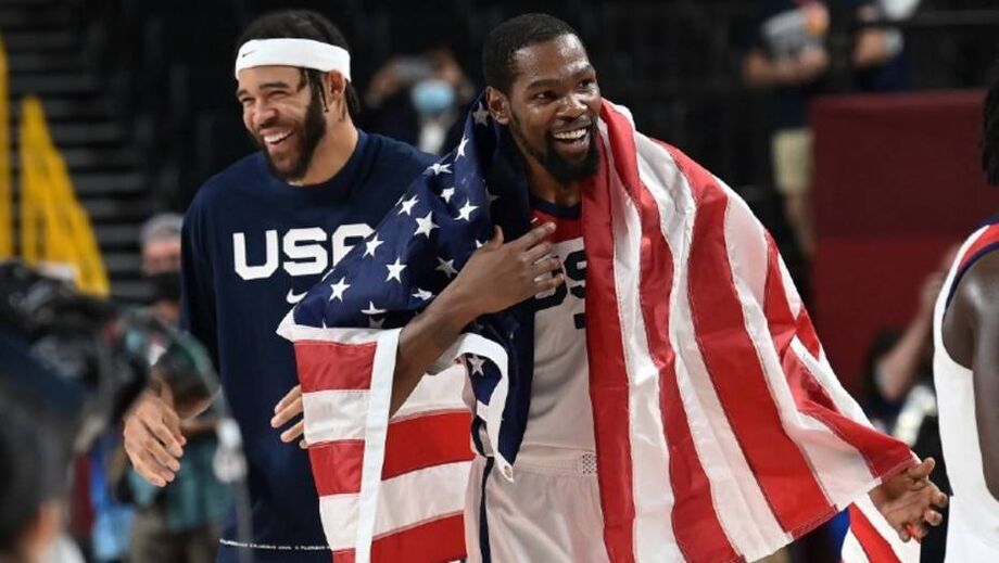 Kevin Durant foi um dos destaques dos EUA na campanha da medalha de ouro em Tóquio