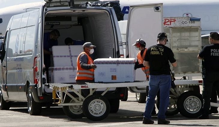 18.800 doses da Coronavac e as 39.780 doses da Pfizer