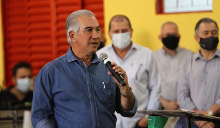 O governador Reinaldo Azambuja