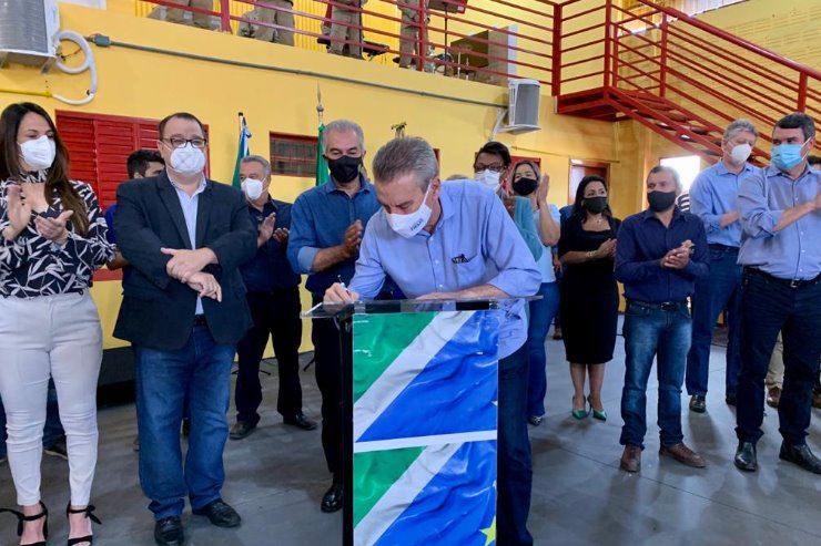 Deputado Paulo Corrêa participou de lançamento de obra em Ribas do Rio Pardo acompanhado do governador Reinaldo Azambuja e secretários