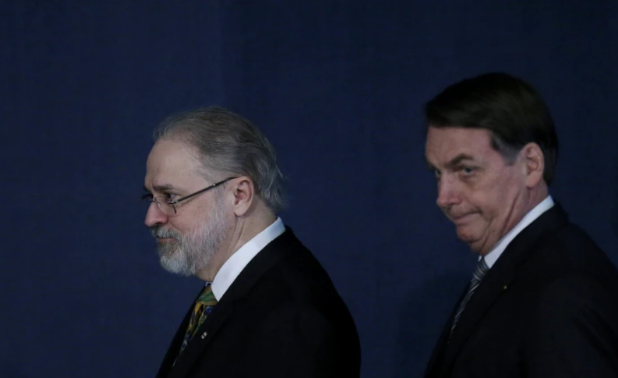 O presidente Jair Bolsonaro e o procurador-geral da República, Augusto Aras