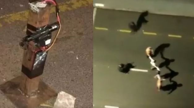 Os criminosos implantaram dinamites e fizeram pessoas de reféns