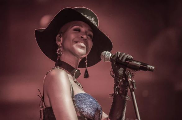A cantora e ex-'BBB 21' Carol Conka em apresentação do álbum 'Ambulante', no Sesc Pompéia, em 2019