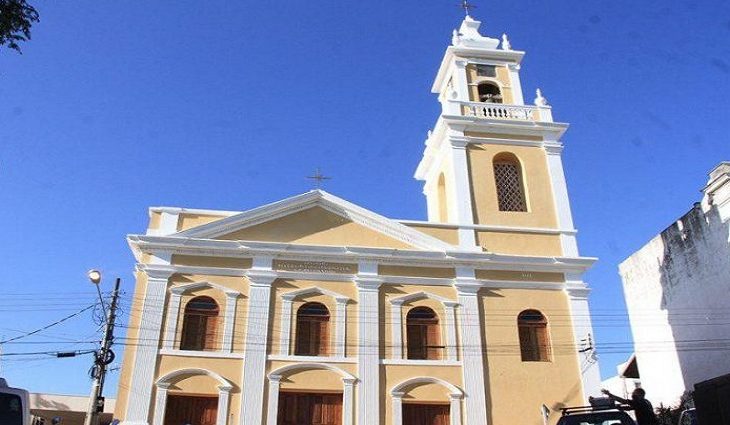 A centenária Catedral Nossa Senhora da Candelária, em Corumbá, é um bem do patrimônio histórico de Mato Grosso do Sul.