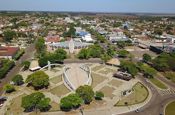 Vista aérea da cidade