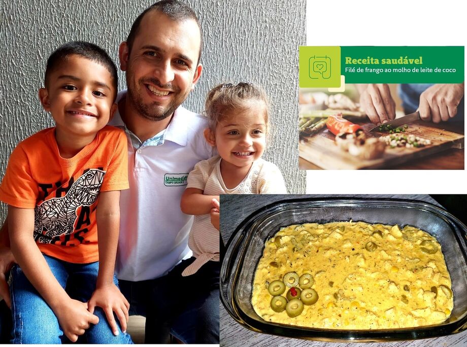 Para ativar essas lembranças Jairo de Oliveira Teixeira, colaborador da Unimed Campo Grande, conta que prepara para os filhos um filé de frango ao molho de leite de coco.