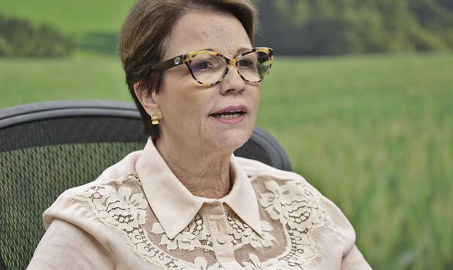 A ministra Tereza Cristina