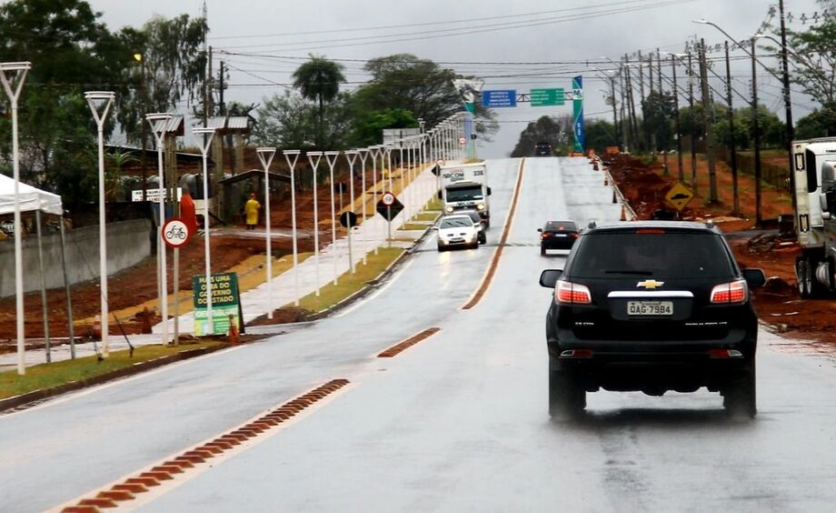 A rodovia que liga Iguatemi a Eldorado foi revitalizada