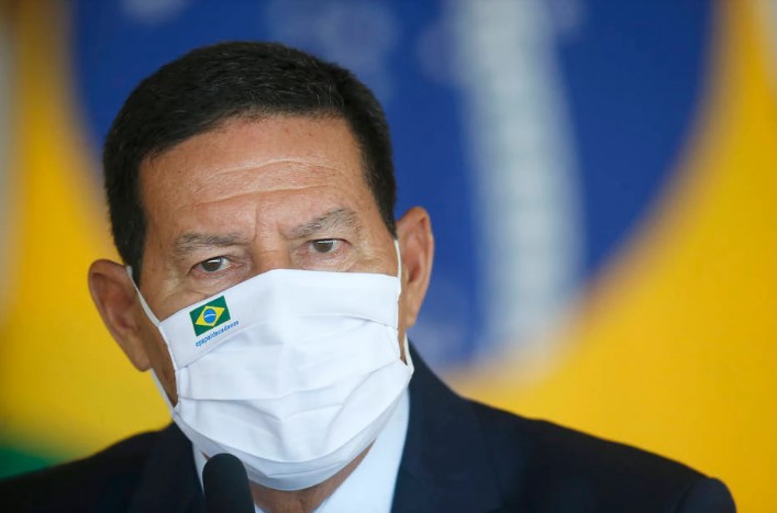 O vice-presidente Hamilton Mourão (PRTB)