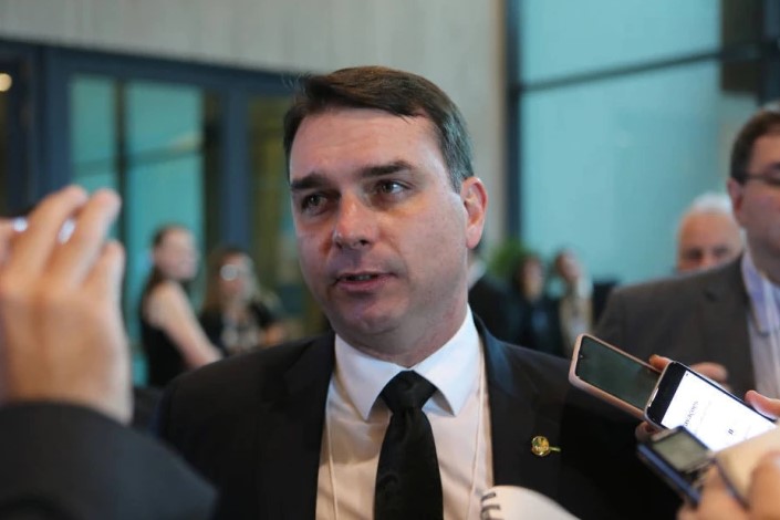 O senador Flávio Bolsonaro