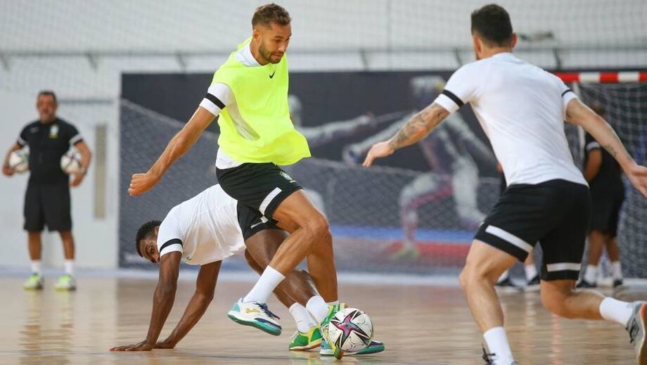 Pito e Arthur, da seleção brasileira de futsal