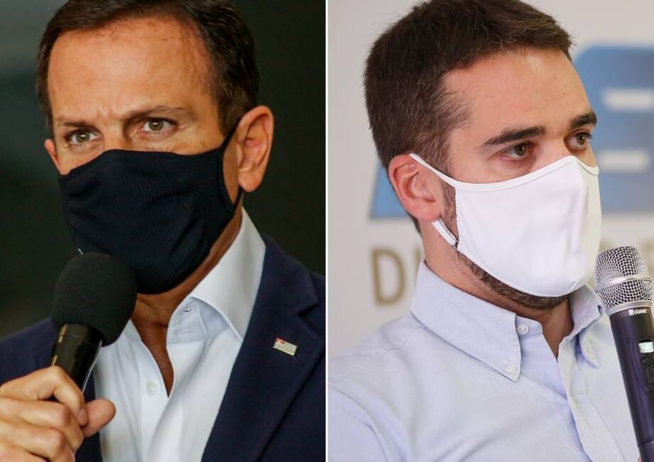 Os governadores tucanos João Doria (SP) e Eduardo Leite (RS).