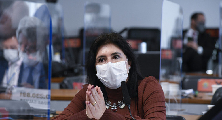 A senadora Simone Tebet