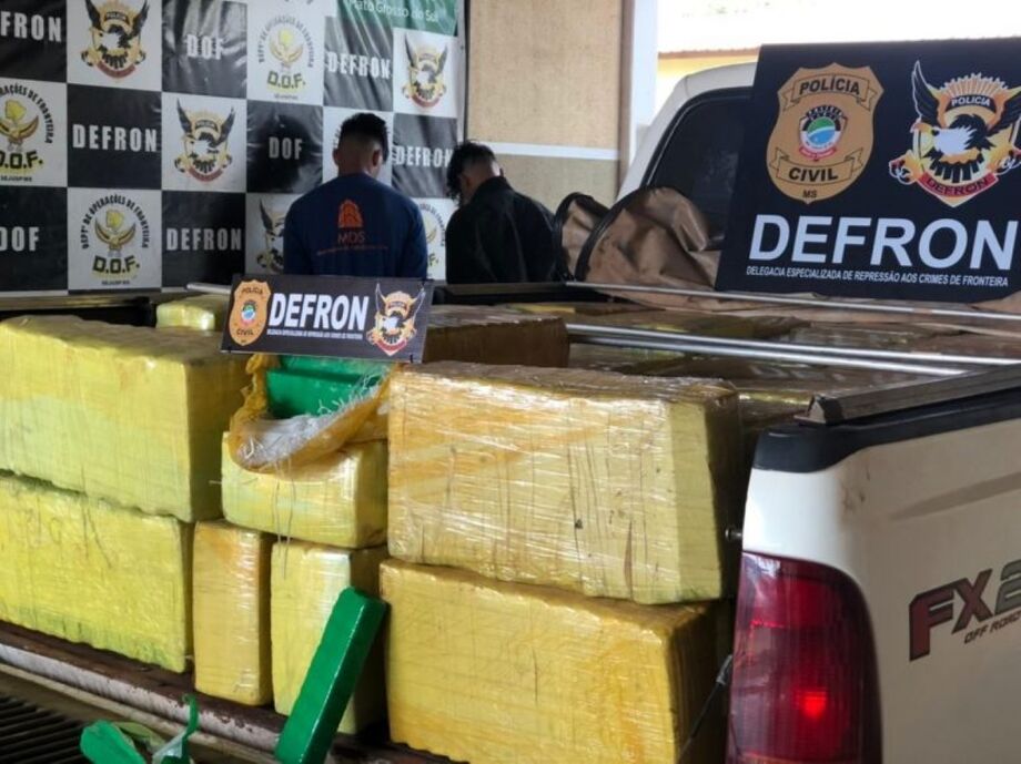 Apreensão feita pela Defron