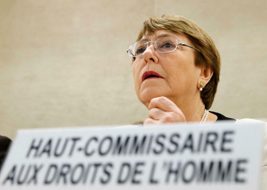 A alta comissária de direitos humanos da ONU, Michelle Bachelet