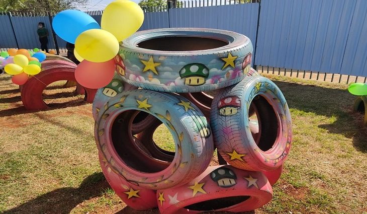 Projeto Arte com Pneus