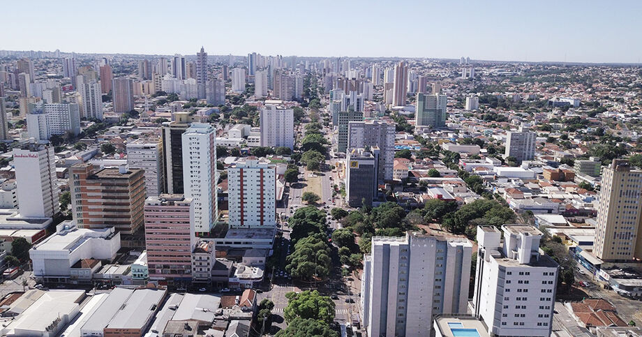 Vista aérea da cidade