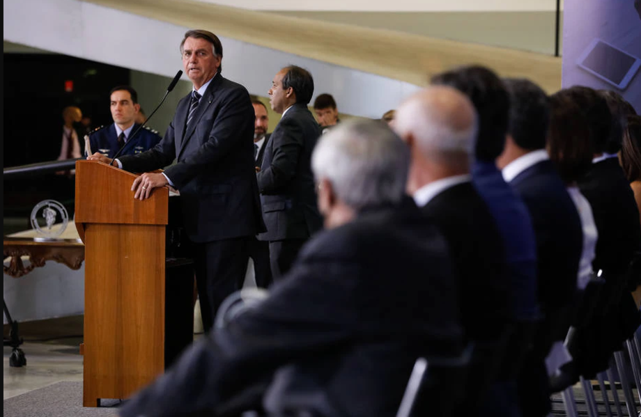Presidente Jair Bolsonaro participa de evento para entrega do Prêmio Marechal Rondon de Comunicações