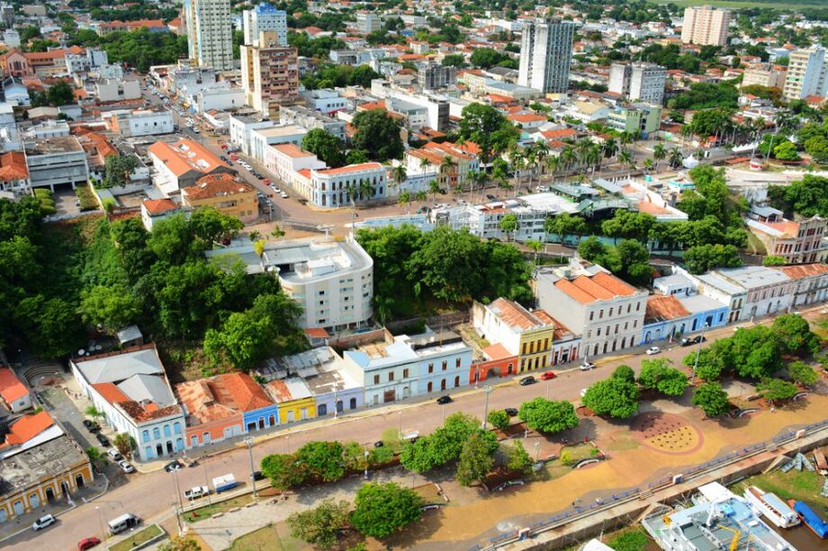 Vista aérea de Corumbá