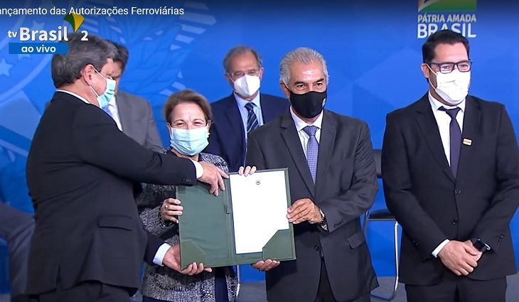 Lançamento do programa Pro Trilhos, no Palácio do Planalto, em Brasília