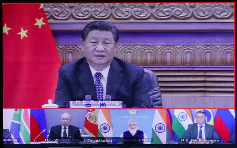 XIII Cúpula do BRICS foi realizada por videoconferência por causa da pandemia de covid-19.