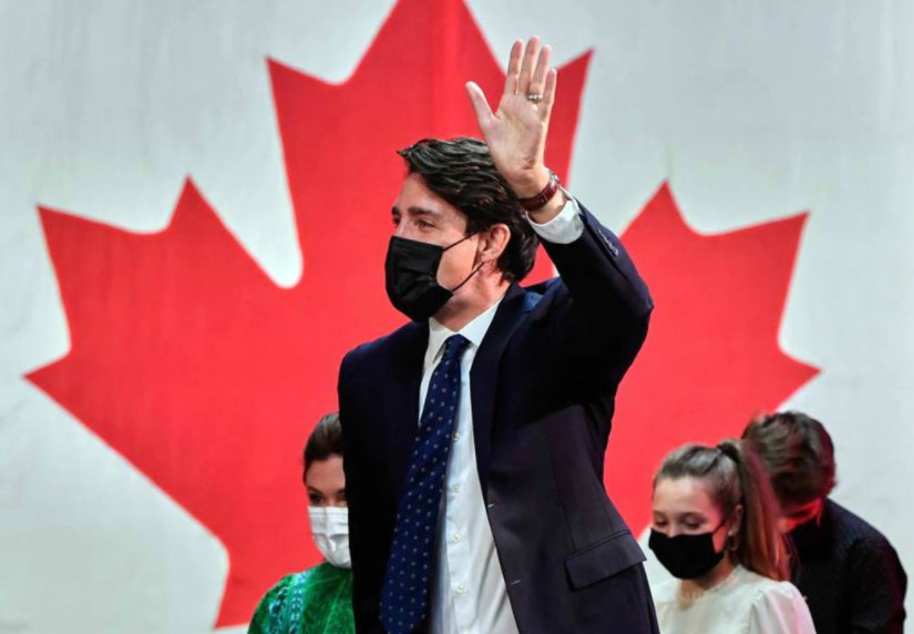 O primeiro-ministro do Canadá, Justin Trudeau, em setembro de 2021