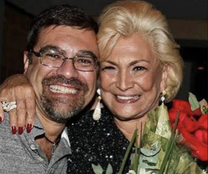 Marcello Camargo e a mãe, a apresentadora Hebe Camargo