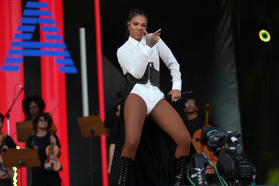 Ludmilla em apresentação no Palco Sunset no Rock in Rio 2019