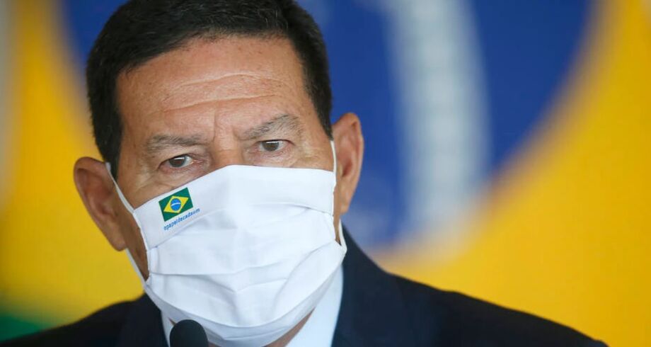 O vice-presidente Hamilton Mourão