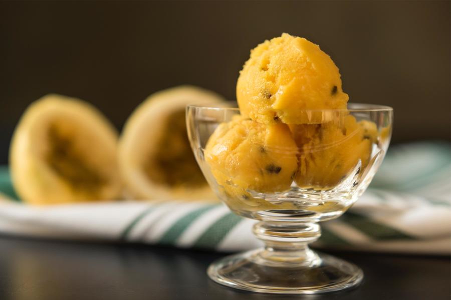 Sorbet de Manga e Maracujá