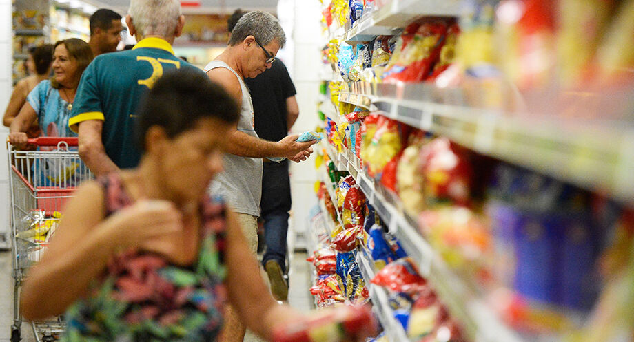Houve aumento nos produtos dos supermercados