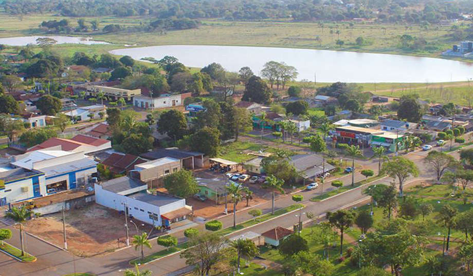 Vista aérea da cidade