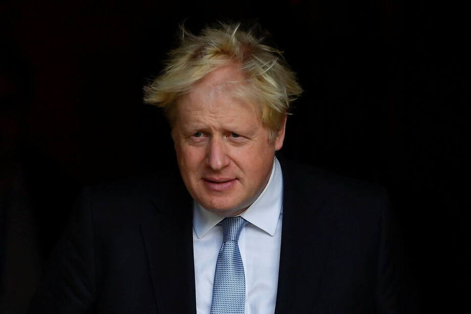 O primeiro-ministro Boris Johnson