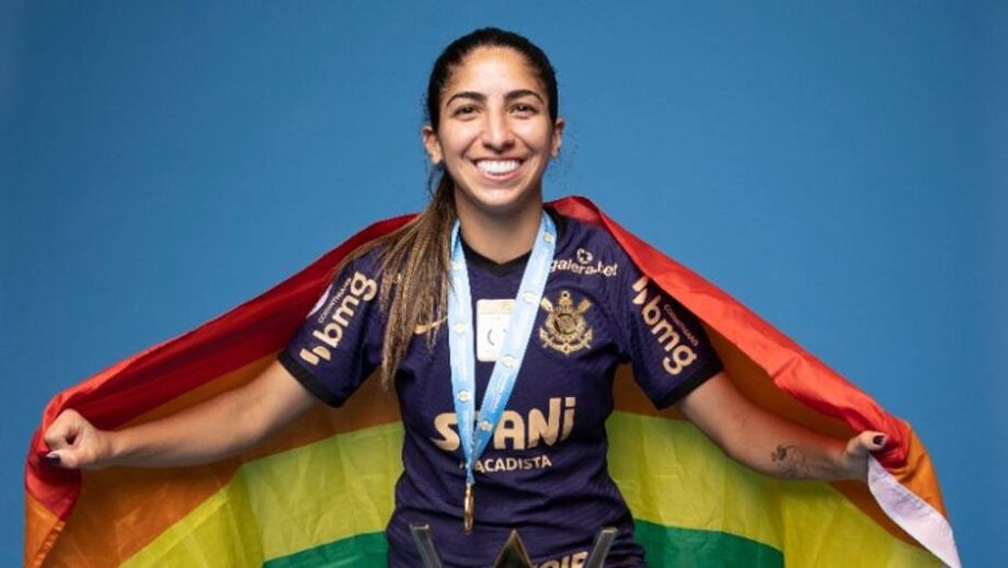 Katiuscia, lateral do Corinthians, alertou para o fato de que o Brasil é o país que mais mata pessoas LGBT+ no mundo