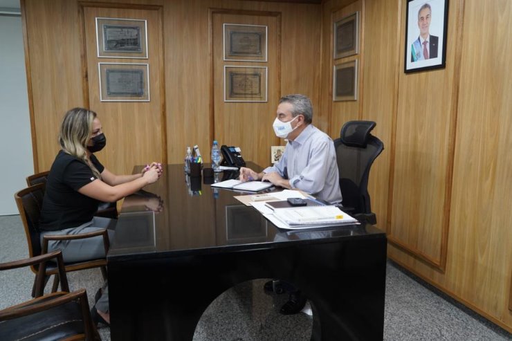 Vereadora Gabriela Delgado se reuniu na tarde desta quarta-feira com o deputado Paulo Corrêa, presidente da ALEMS