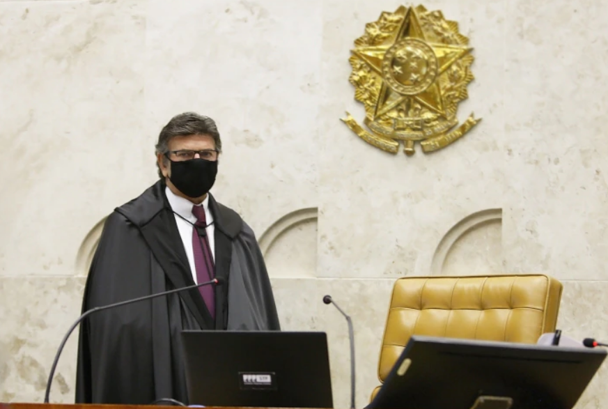 Ministro Luiz Fux, presidente do Supremo Tribunal Federal, no plenário da Corte