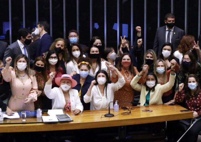 Deputadas eleitas por diversos partidos em 2018; representação na Câmara menor que presença na sociedade.