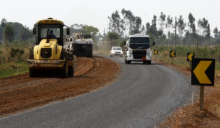 obra de revitalização do trecho de 52 km da rodovia MS-382